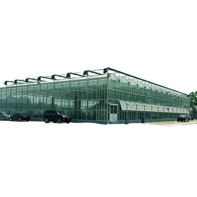 3.8m-9.8m Alturas de la cresta Invernadero solar de vidrio para los requisitos del cliente