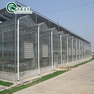 Invernadero de tuberías de acero galvanizado con jardín de torre y sistema de sombreado óptimo