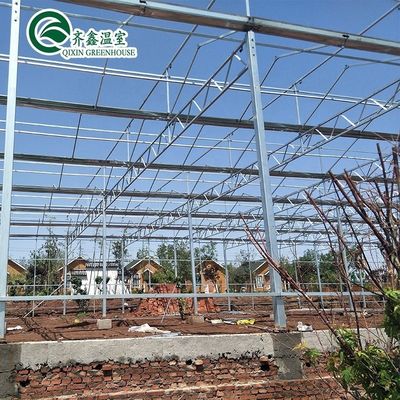 Invernadero de tuberías de acero galvanizado con jardín de torre y sistema de sombreado óptimo